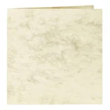 Correspondentiekaart Papicolor dubbel 105x148mm marmer ivoor pak à 6 stuks