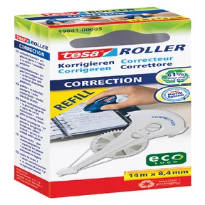 Correctietape navulling tesa® ecoLogo® 14mx8,4mm h