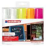 Krijtstift edding 4090 window schuin 4-15mm assorti etui à 5 stuks