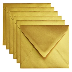 Envelop Papicolor C6 114x162mm metallic goud pak à
