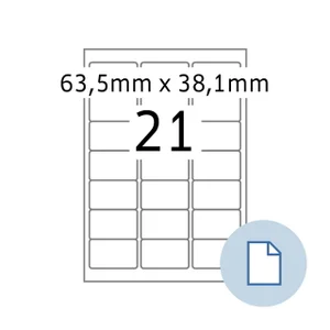 Etiket HERMA 8417 A4 EXPR 500 63.5x38.1mm wit 1050