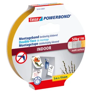 Montagetape tesa® Powerbond Indoor dubbelzijdig 5m
