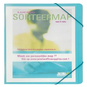 Sorteermap Djois personaliseerbaar A4 6 tabbladenb