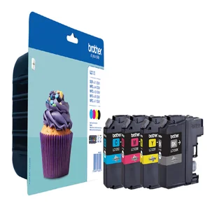Inktcartridge Brother LC-123VALBP zwart + 3 kleure