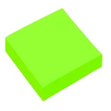 Memoblok Quantore 76x76mm neon groen 100 vel