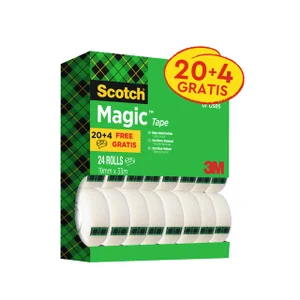 Plakband Scotch Magic 810 19mmx33m onzichtbaar mat