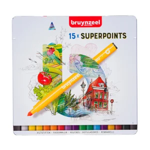 Viltstift Bruynzeel Creatives Superpoints assorti