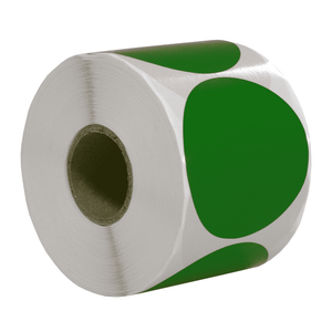 DULA Etiketten rond groen 50mm - 500 stickers op rol - Sluitzegel