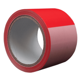 DULA Afzetlint 75mm x 100m - rood-wit geblokt
