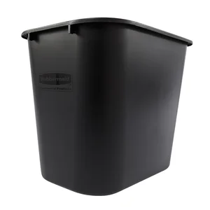 Afvalbak Rubbermaid medium 26 liter zwart