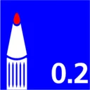 Fineliner Uni-ball Pin 0.2mm zwart