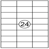 Etiket Quantore 70x37mm 2400stuks