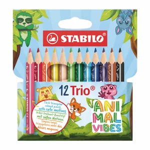 Kleurpotloden STABILO Trio dik Short Animal Vibes