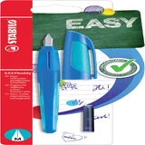 Vulpen STABILO Easybuddy rechts medium donkerblauw/lichtblauw blister