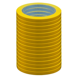DULA zakkensluiter tape 16 rollen - 9mm x 6 meter - geel
