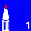Viltstift Bic Pro rond medium zwart