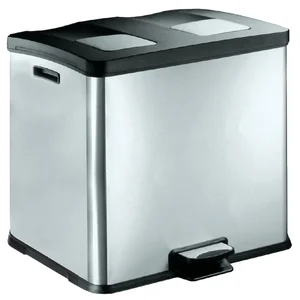 Pedaalemmer EKO Rejoice 2x30 liter mat rvs