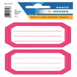 Etiket HERMA 5712 82x55mm schrift rode rand 12 stuks