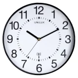 Wandklok Unilux Maxi radio controlled Ø 37.5cm zwart/wit