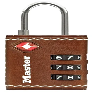 Hangslot Masterlock 3-cijfer combinatie TSA 30mm b