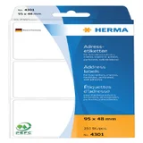 Etiket HERMA adres 4301 95x48mm zig-zag 250 stuks