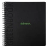 Notitieboek Rhodia Greenbook recycled A4+ lijn 160 pagina's 90gr hc