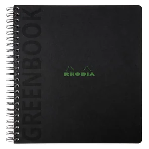 Notitieboek Rhodia Greenbook recycled A4+ lijn 160