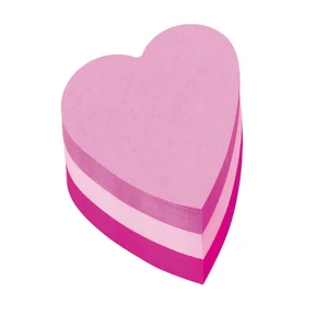 Memoblok Post-it Vormen 2007 70x70mm kubus hart ro