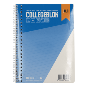 DULA Collegeblok A4 lijn - 70 grams - 160 vel