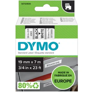 Labeltape Dymo LabelManager D1 polyester 19mmx7m z