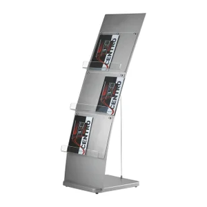 Folderstandaard OPUS 2 6x A4 gebogen wand