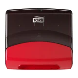 Reinigingsdoekdispenser Tork W4 Performance gevouwen rood 654008