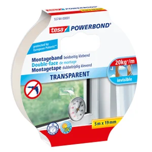 Montagetape tesa® Powerbond dubbelzijdig 5mx19mm t