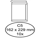 Envelop Quantore akte C5 162x229mm zelfklevend wit 10 stuks