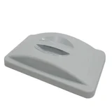 Deksel Rubbermaid Slim Jim Vented gesloten met greep grijs