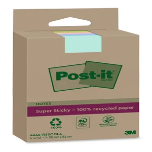 Memoblok 3M Post-it 4645-RSSCOL4 Super Sticky 102x
