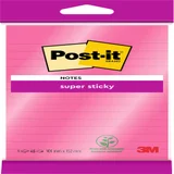 Memoblok 3M Post-it 4645 Super Sticky 101x152mm lijn roze