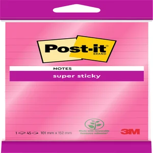 Memoblok 3M Post-it 4645 Super Sticky 101x152mm li