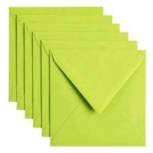 Envelop Papicolor 140x140mm appelgroen pak à 6 stu