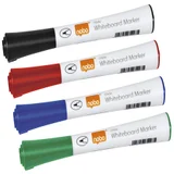 Whiteboardmarker Nobo Glide rond assorti 1mm 4st