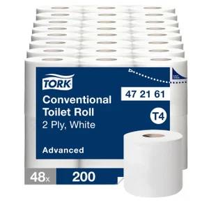 Toiletpapier Tork T4 Advanced 2-laags 200 vel wit