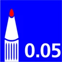 Fineliner Uni-ball Pin ASP009 set à 5 breedtes zwa