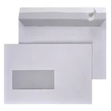 Envelop Hermes EA5/6 110x220mm venster 4x11links zelfklevend 500 stuks