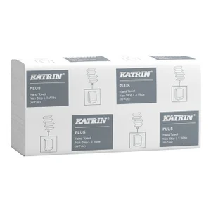 Handdoek Katrin Plus w-vouw 3-laags 240x320mm 25x9