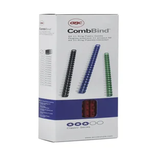 Bindrug GBC 25mm 21rings A4 zwart 50 stuks