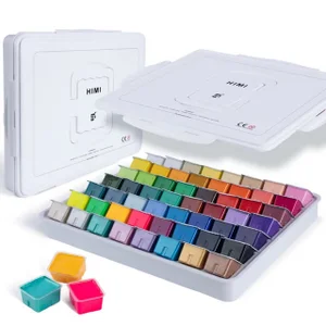 Gouache HIMI 56 kleuren 30gr inclusief neon en mat