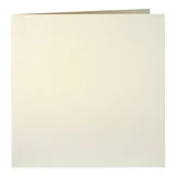 Correspondentiekaart Papicolor dubbel 105x148mm metallic ivoor pak à 6 stuks