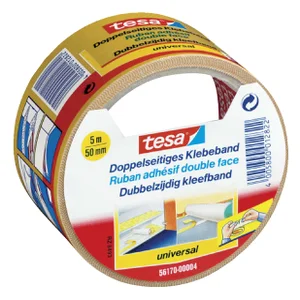 Tapijttape tesa® universal 5mx50mm dubbelzijdig wi