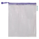 Opbergtas Tarifold met rits 330x240mm PVC blauw