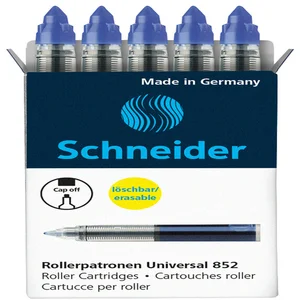 Rollerpenvulling Schneider 852 medium blauw 5 stuk